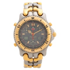 Tag Heuer S/EL chronograph, Ref CG1122 'Senna', Steel/Gold Plate, 38mm Case 2008
