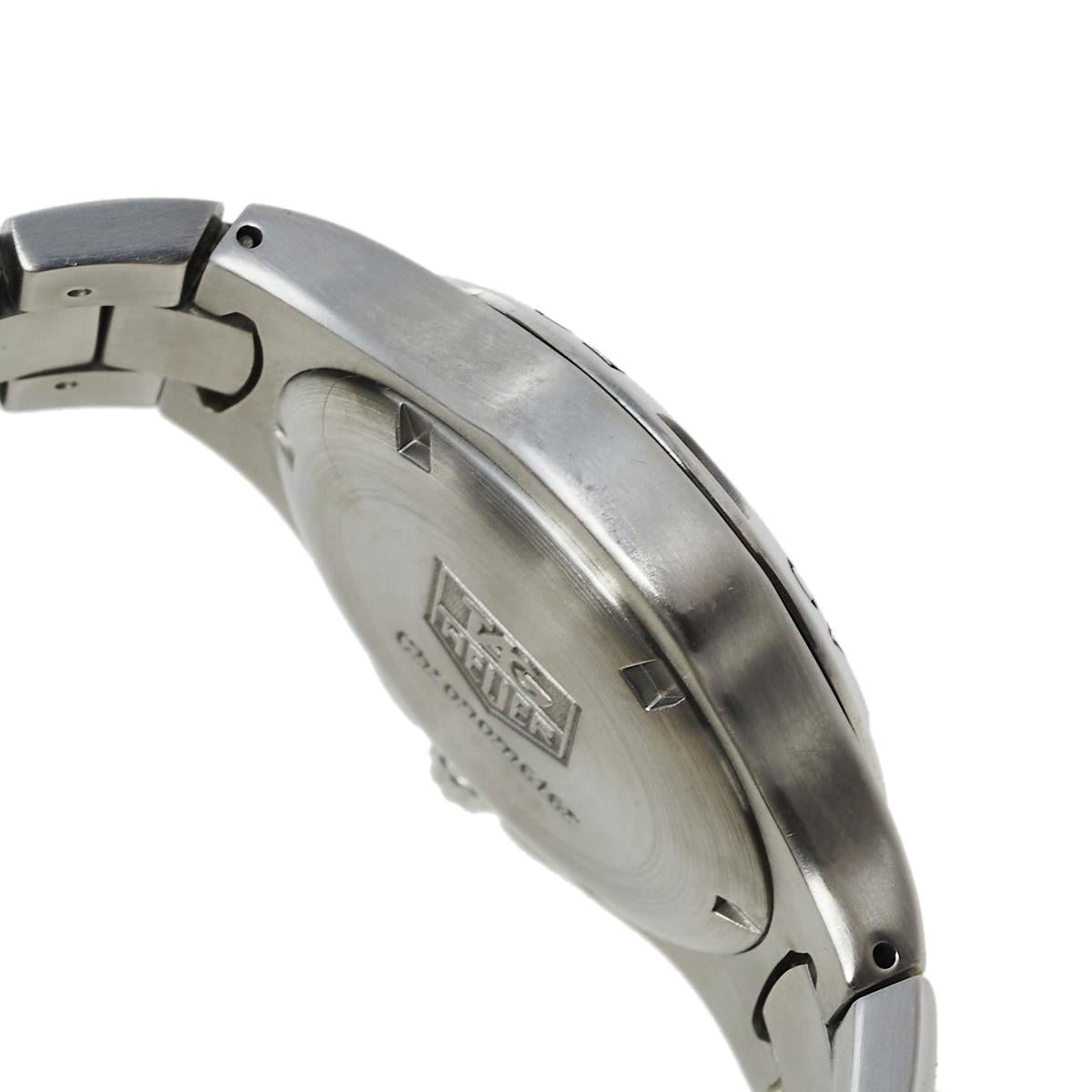 Tag Heuer Salmon Stainless Steel Kirium WL5114.BA0701 Men's Wristwatch 38 mm In Good Condition In Dubai, Al Qouz 2