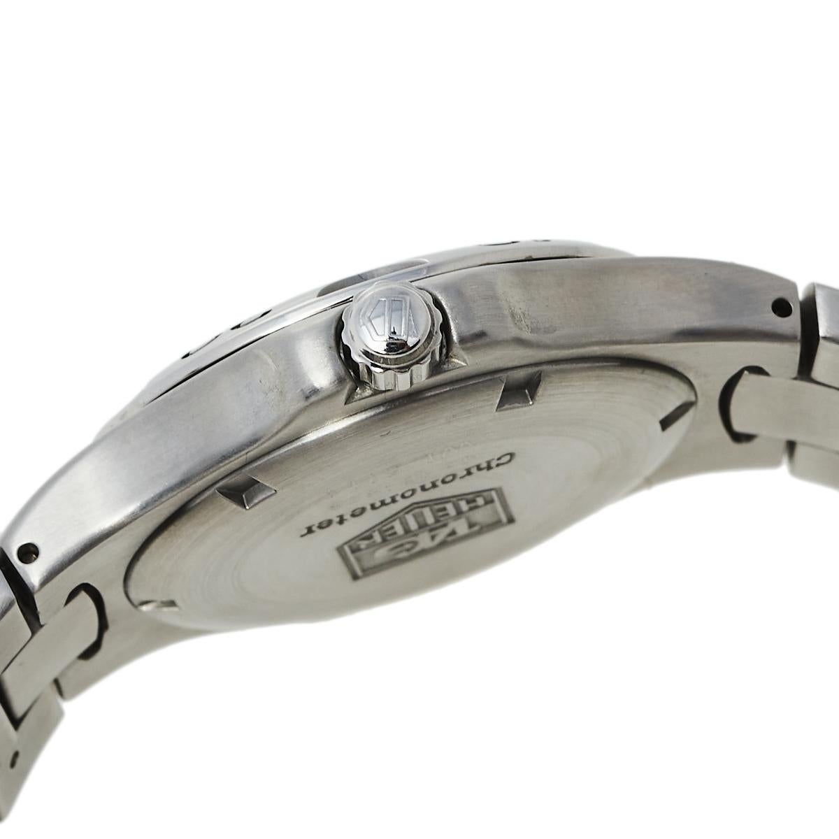 Tag Heuer Salmon Stainless Steel Kirium WL5114.BA0701 Men's Wristwatch 38 mm In Good Condition In Dubai, Al Qouz 2