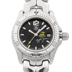 TAG Heuer Senna Stainless Steel Black Dial Quartz Ladies Watch WT141N