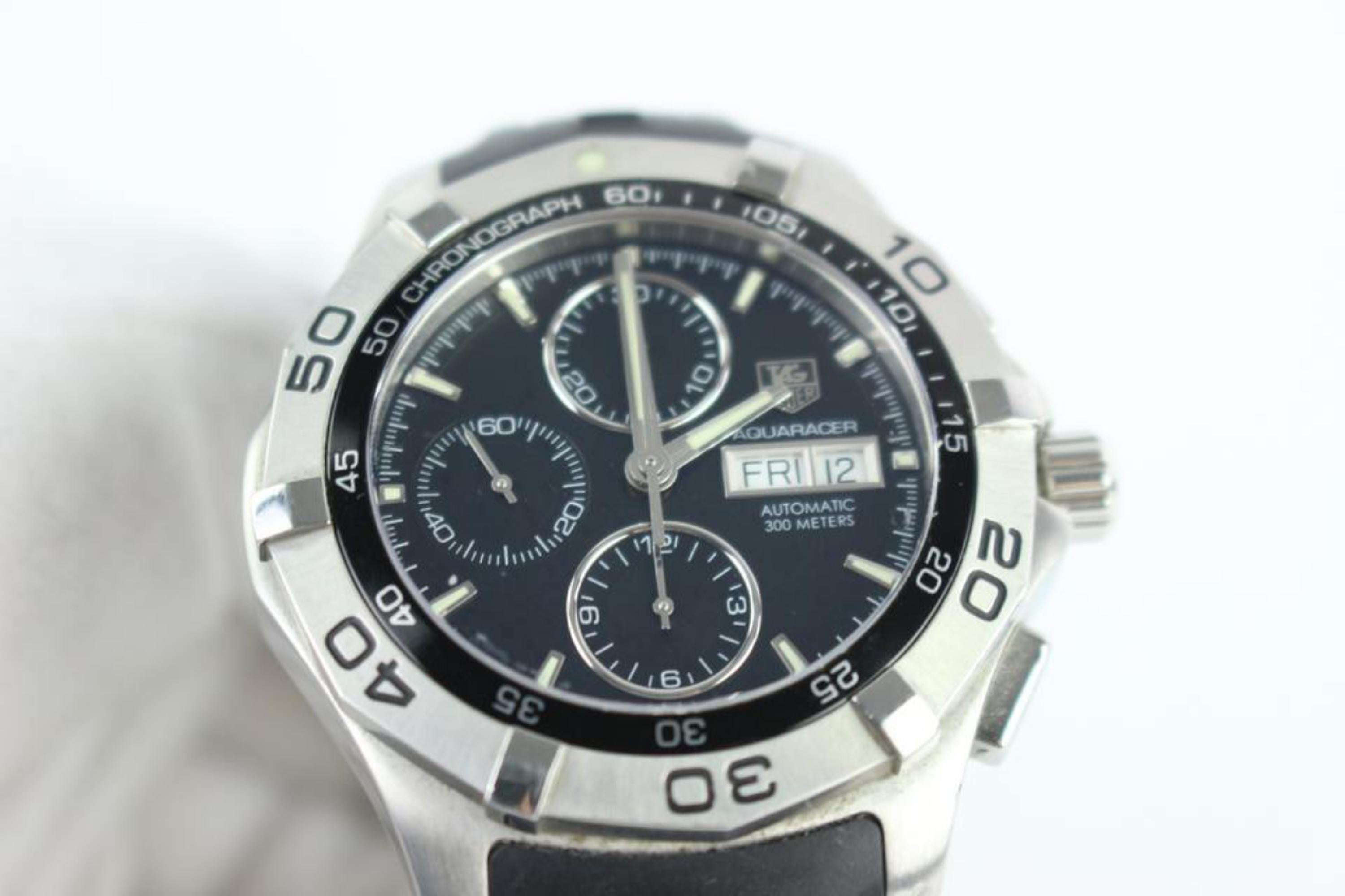 TAG Heuer Silver 2000 Aquaracer Day-date Stainless Steel 26mz0129 Watch For Sale 2