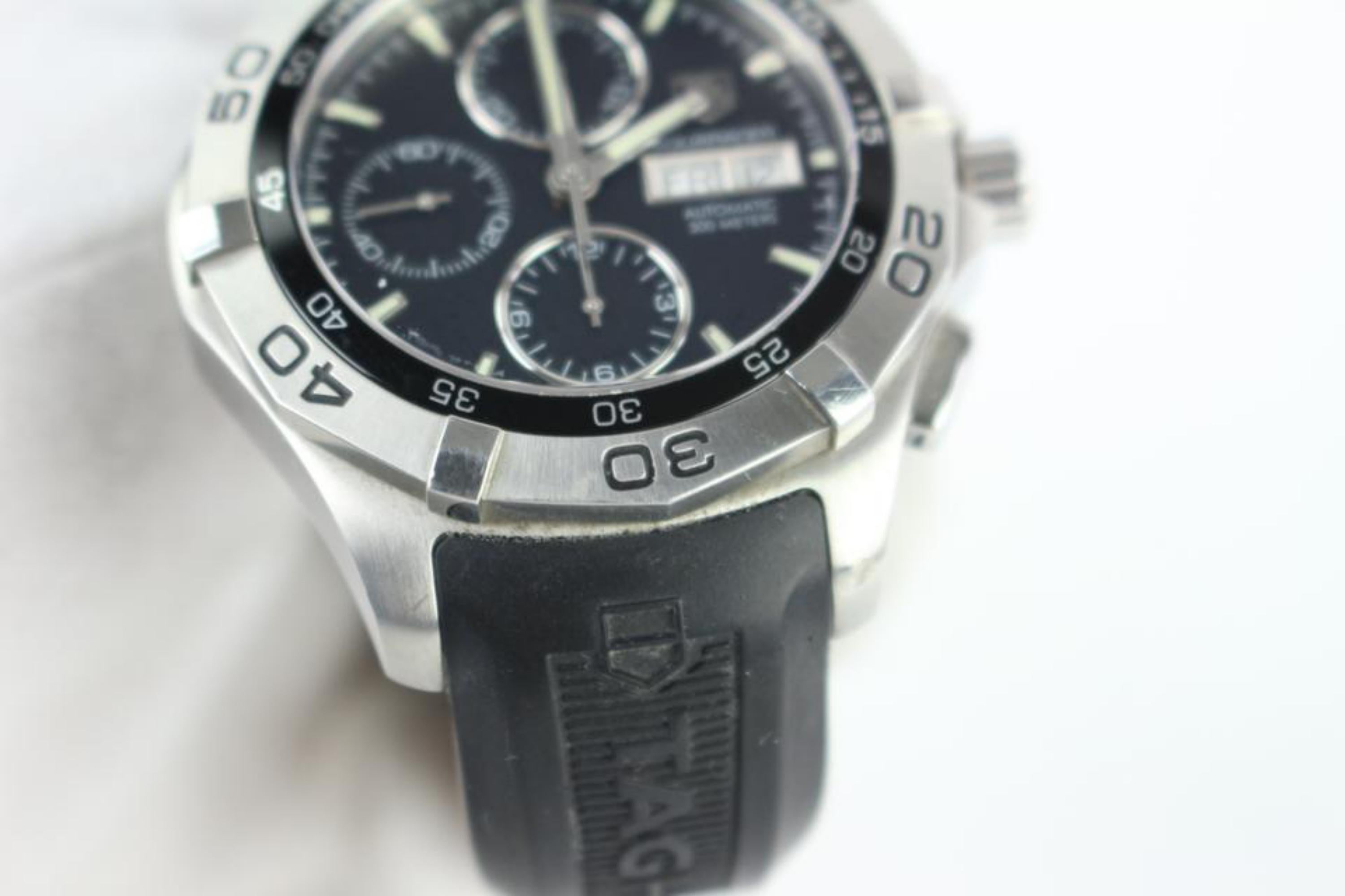TAG Heuer Silver 2000 Aquaracer Day-date Stainless Steel 26mz0129 Watch For Sale 3