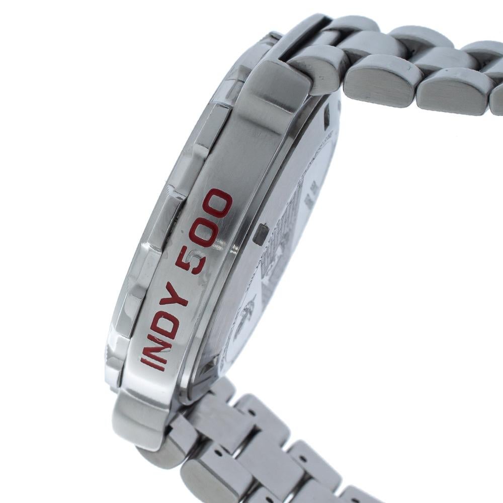 Tag Heuer Silver Steel Formula Chronograph Quartz Men's Wristwatch 44MM 2