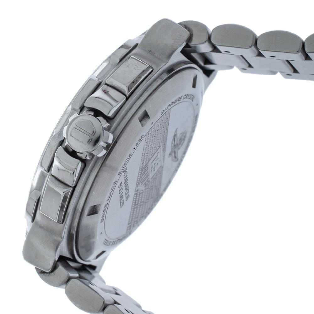 Tag Heuer Silver Steel Formula Chronograph Quartz Men's Wristwatch 44MM 3