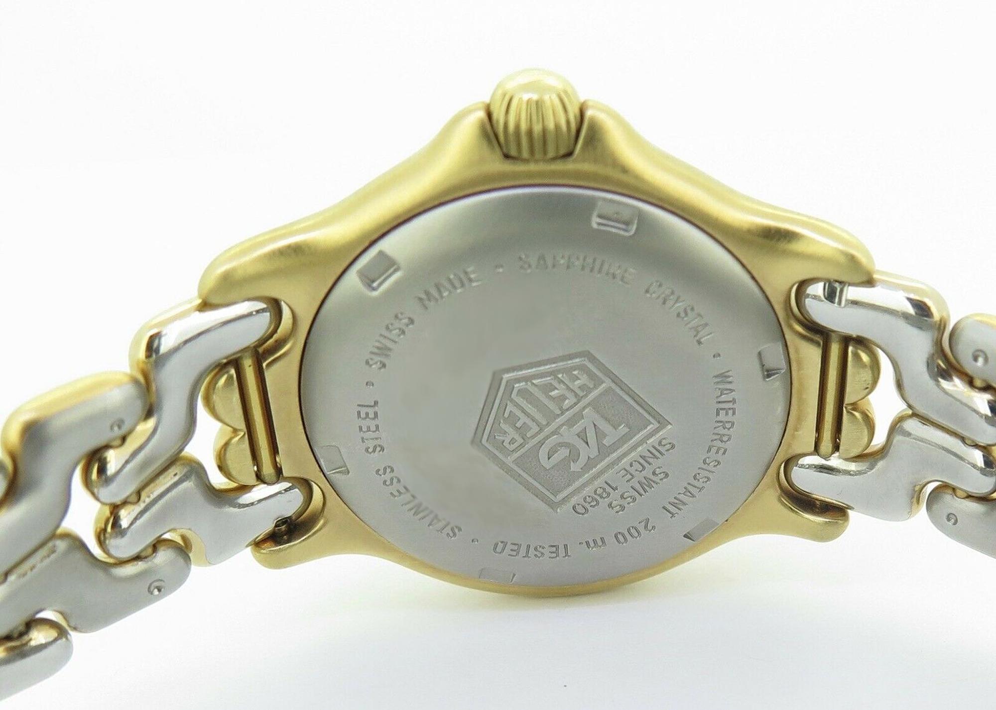 Women's TAG Heuer Sport Link Yellow Gold Tone Watch For Sale