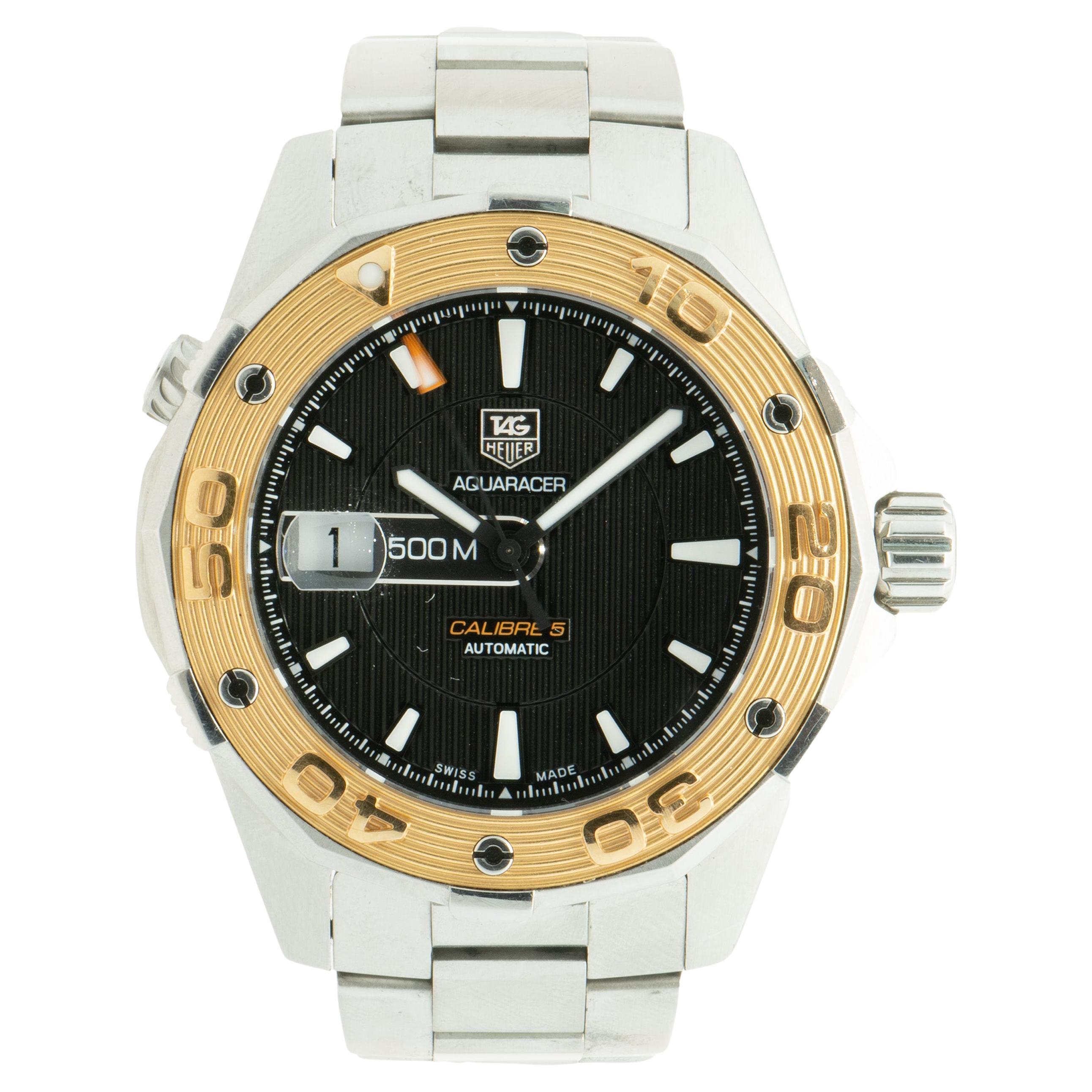 Tag heuer aquaracer calibre 5 rose gold sale