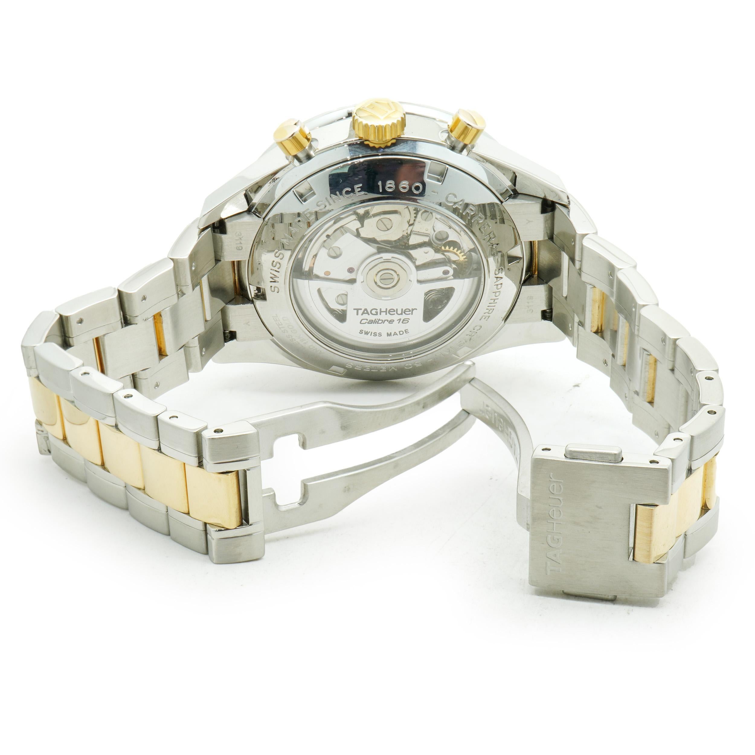 Men's Tag Heuer Stainless Steel & 18 Karat Yellow Gold Carrera
