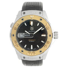 Used TAG Heuer Stainless Steel and 18 Karat Rose Gold Aquaracer Calibre 5