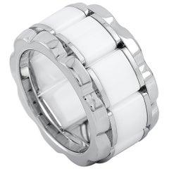 TAG Heuer Stainless Steel and Ceramic, 0.007 Carat Diamond Ring