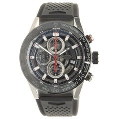 Tag Heuer Stainless Steel and Ceramic Carrera Chronograph