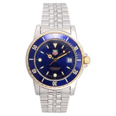 TAG Heuer Stainless Steel Blue Dial Date Quartz Men's Watch WD1223-D0
