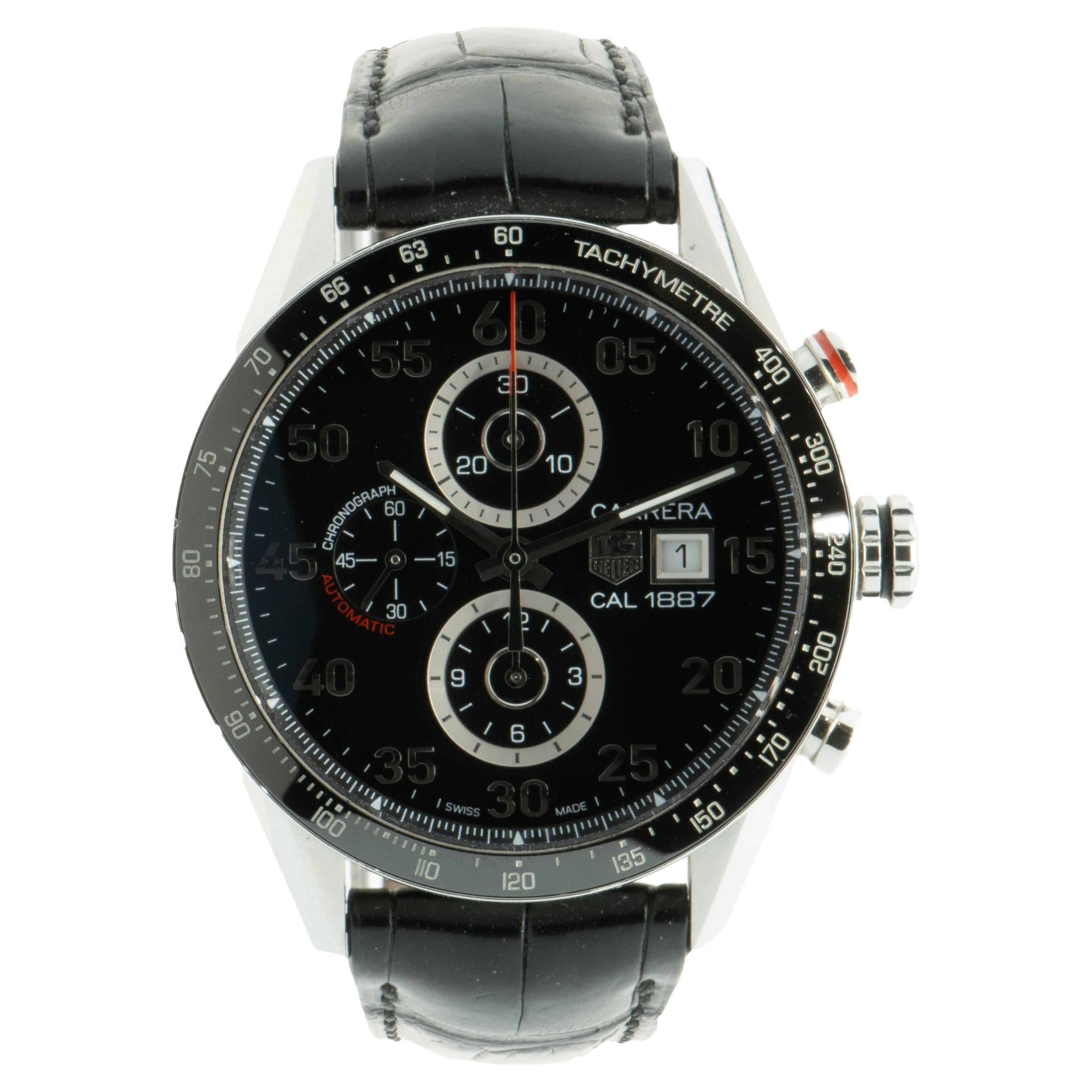 Tag Heuer Stainless Steel Carrera Calibre 1887 Chronograph at 1stDibs | tag  1887, carrera cal 1887 watch price in india, carrera 1887 tag heuer
