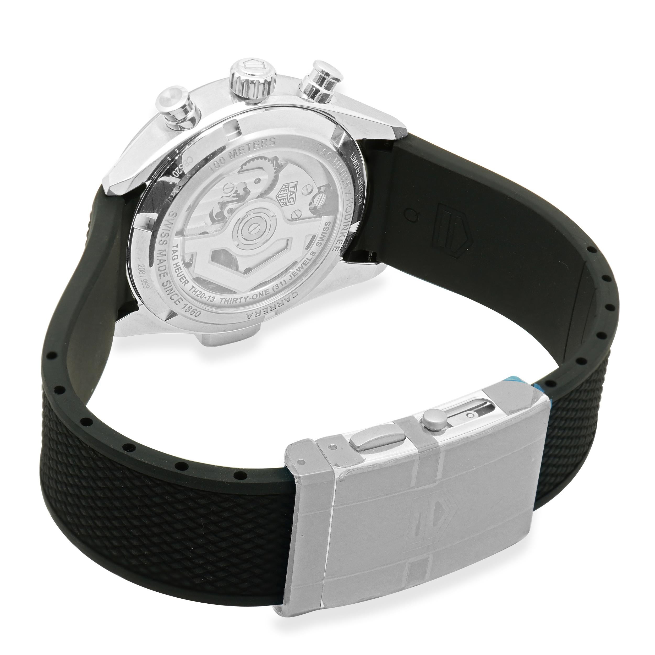 Tag Heuer Stainless Steel Carrera “Sea Farer X Hodinkee” Edition 42mm Excellent état - En vente à Scottsdale, AZ
