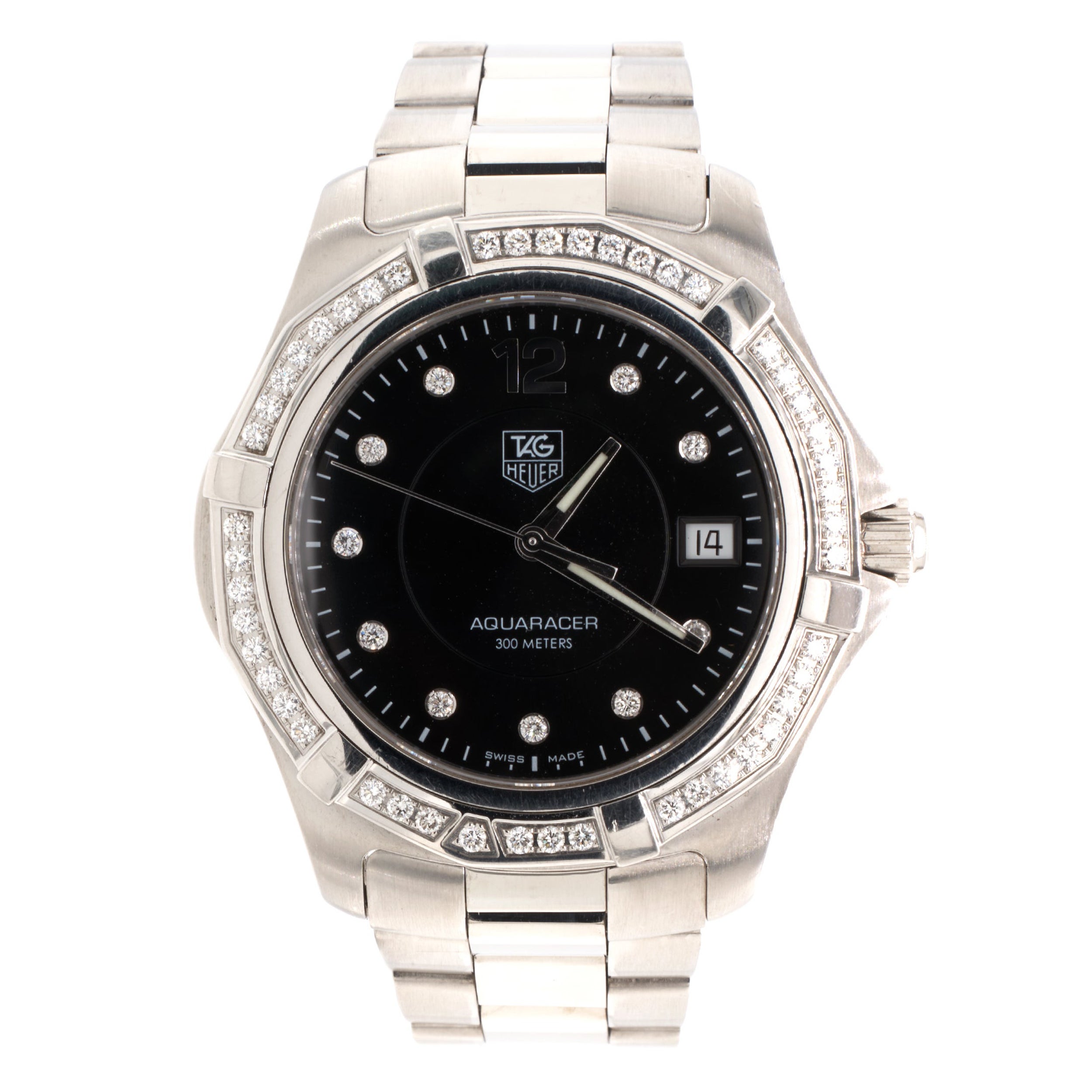 TAG Heuer Acero inoxidable Diamante Aquaracer