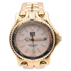 TAG Heuer Montre professionnelle en acier inoxydable plaqué or Réf. S94.006 Mouvement
