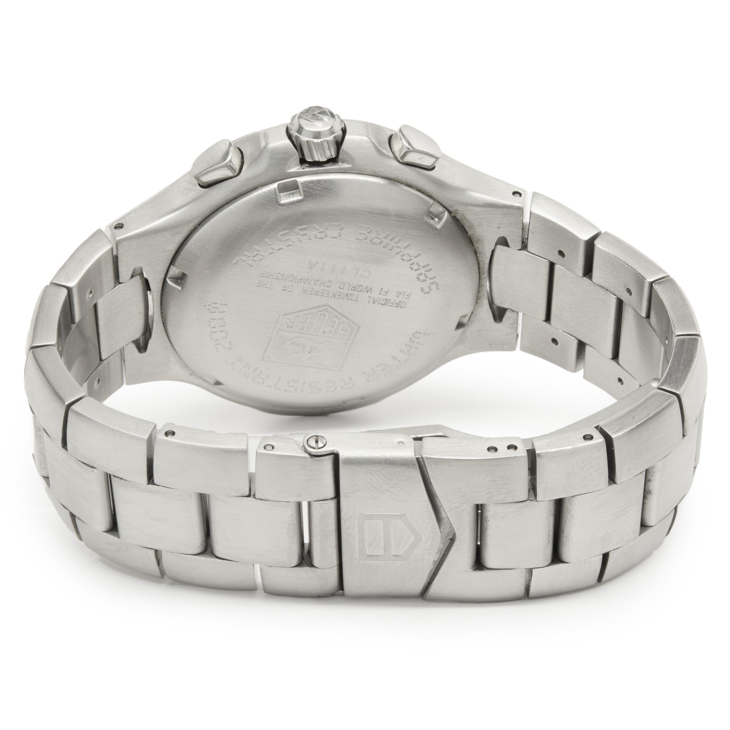 Tag Heuer Edelstahl Kirium Formel 1 Chronometer Digital im Zustand „Hervorragend“ in Scottsdale, AZ