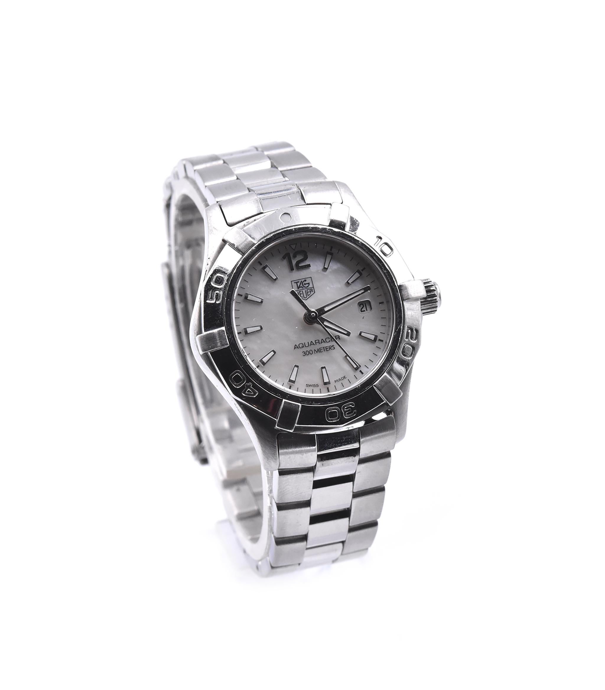 Movement: Automatic
Function: hours, minuets, seconds, date
Case: 45m stainless steel case, pull push crown, sapphire crystal
Dial: mother of pearl stick dial
Band: Stainless steel bracelet with fold over clasp.
Serial#: YD7XXX
Reference#: