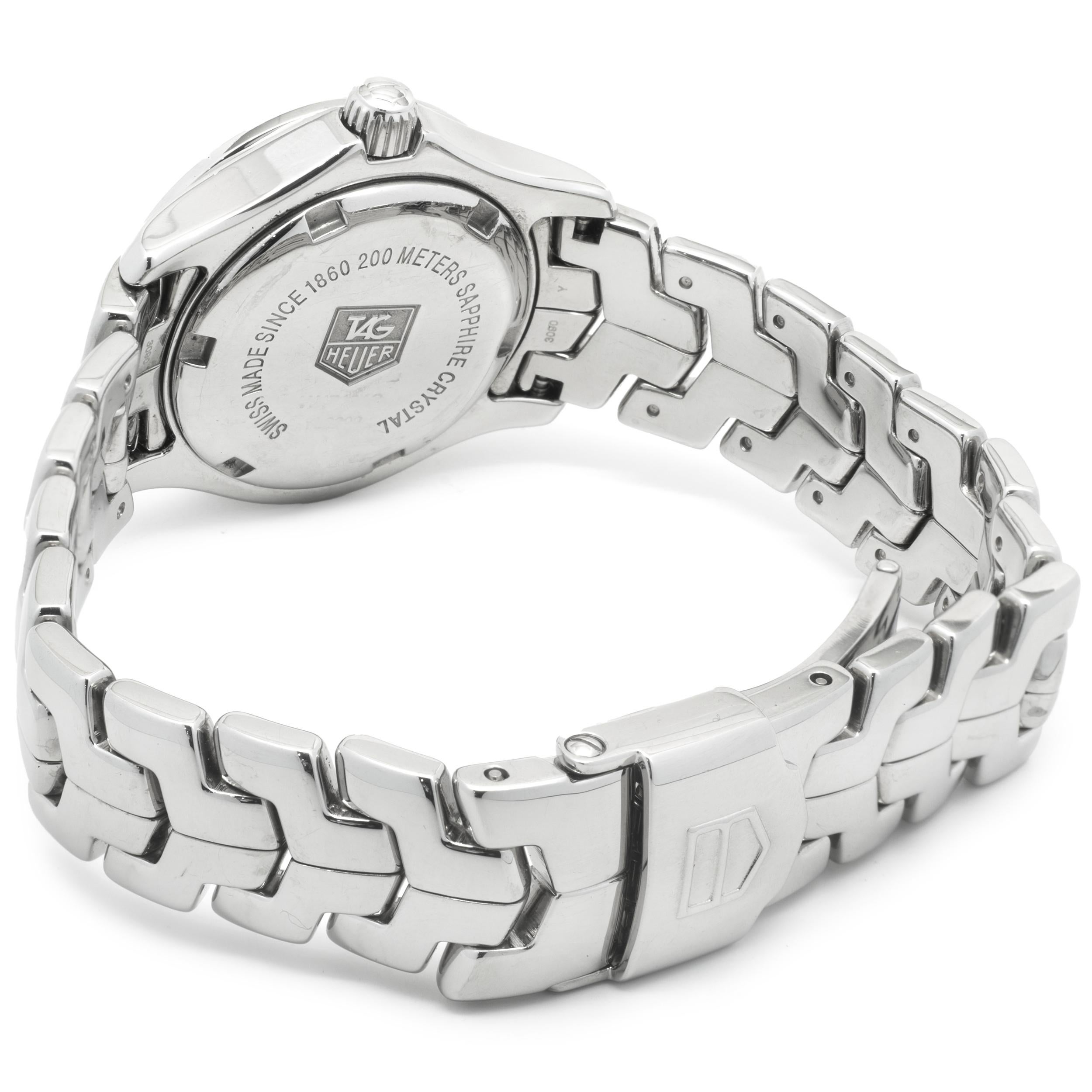 tag heuer link diamond ladies watch