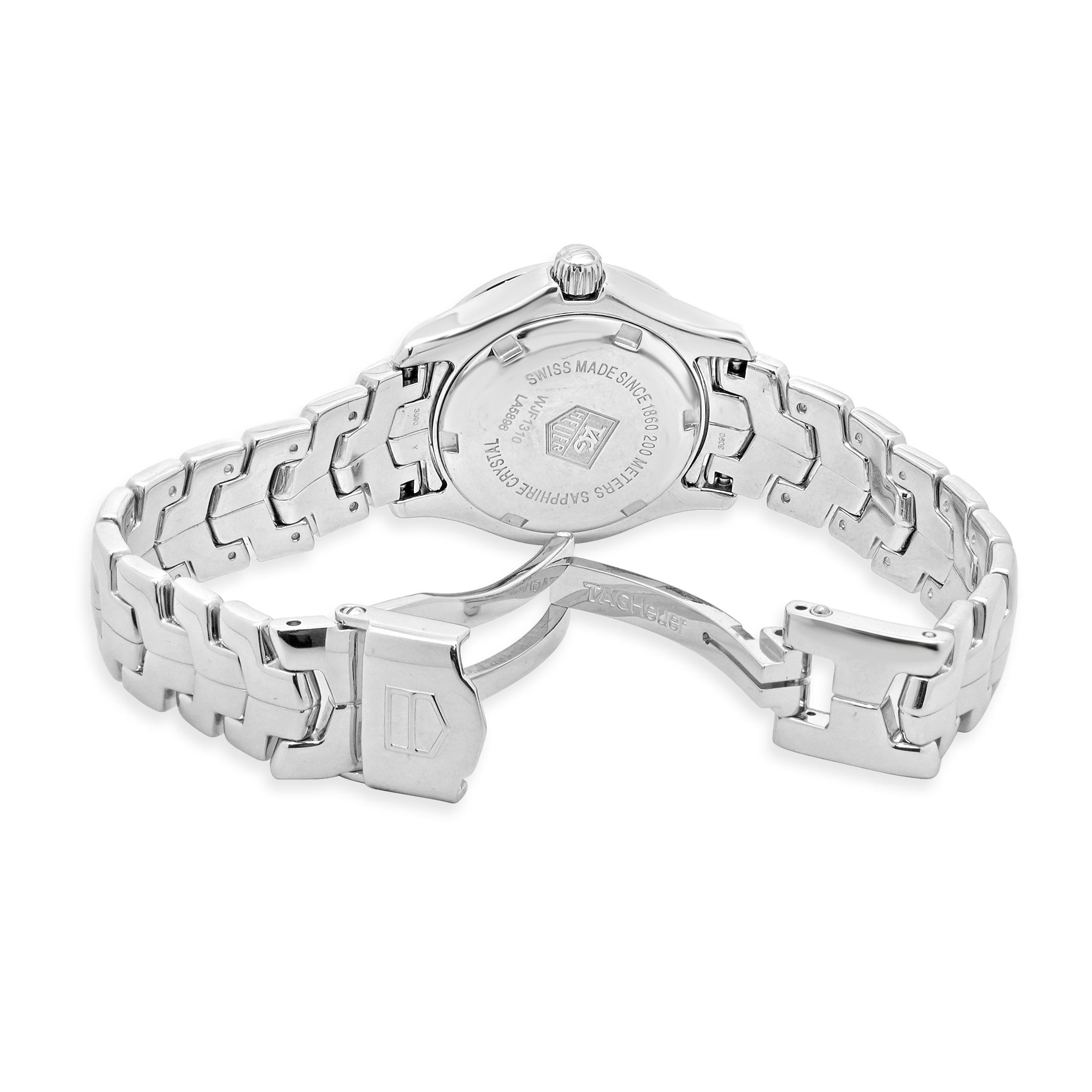 Tag Heuer Stainless Steel Link In Excellent Condition In Scottsdale, AZ