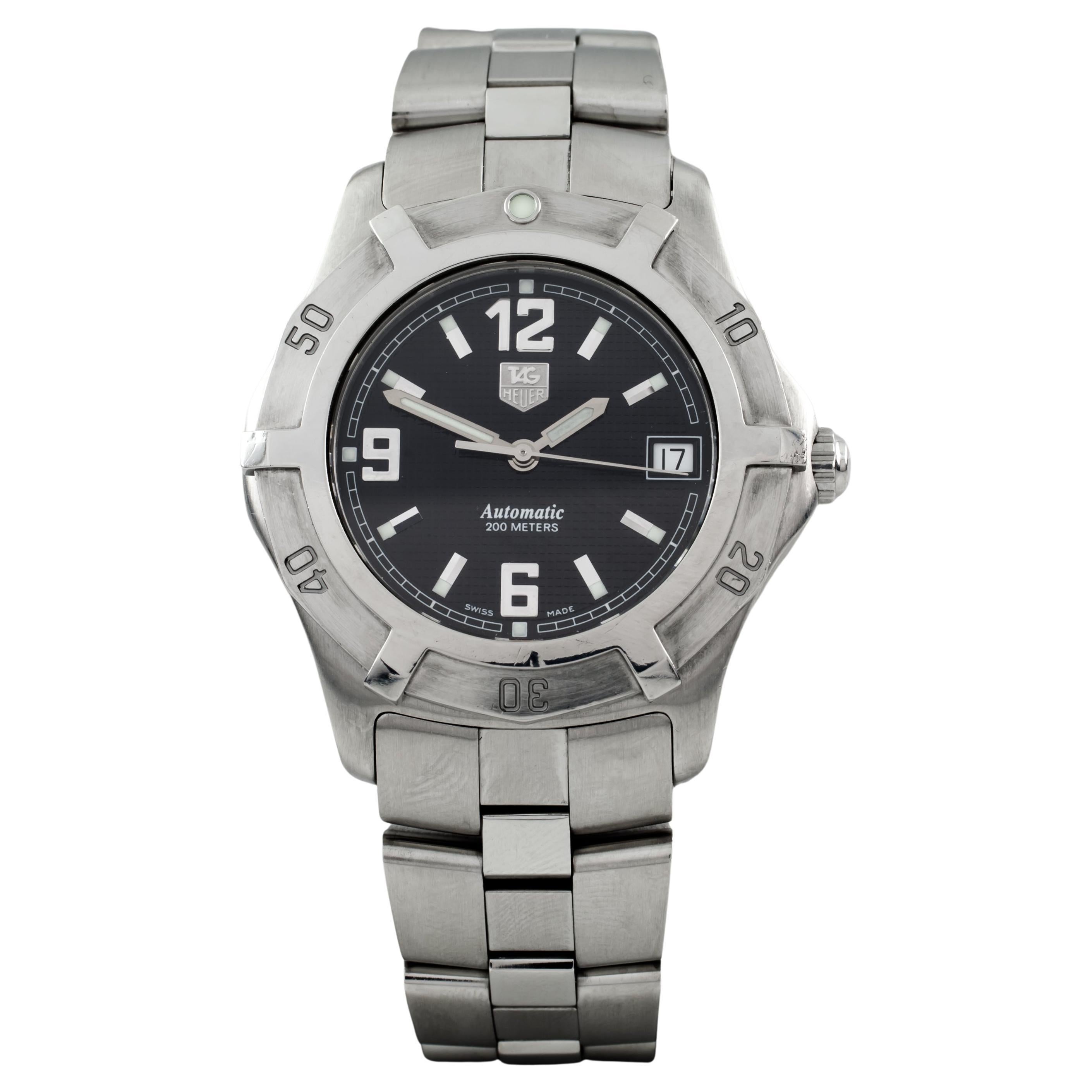 Tag Heuer Stainless Steel Men's Automatic Watch 200 M WN2111 w/ Date For Sale