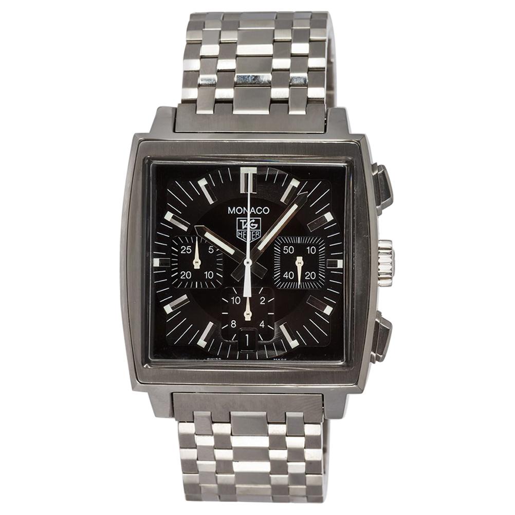 TAG Heuer Stainless Steel Monaco Chronograph Men’s Automatic Watch CW2111