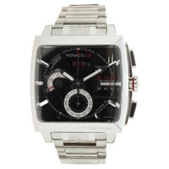 Heuer Edelstahl Monaco mit Etikett