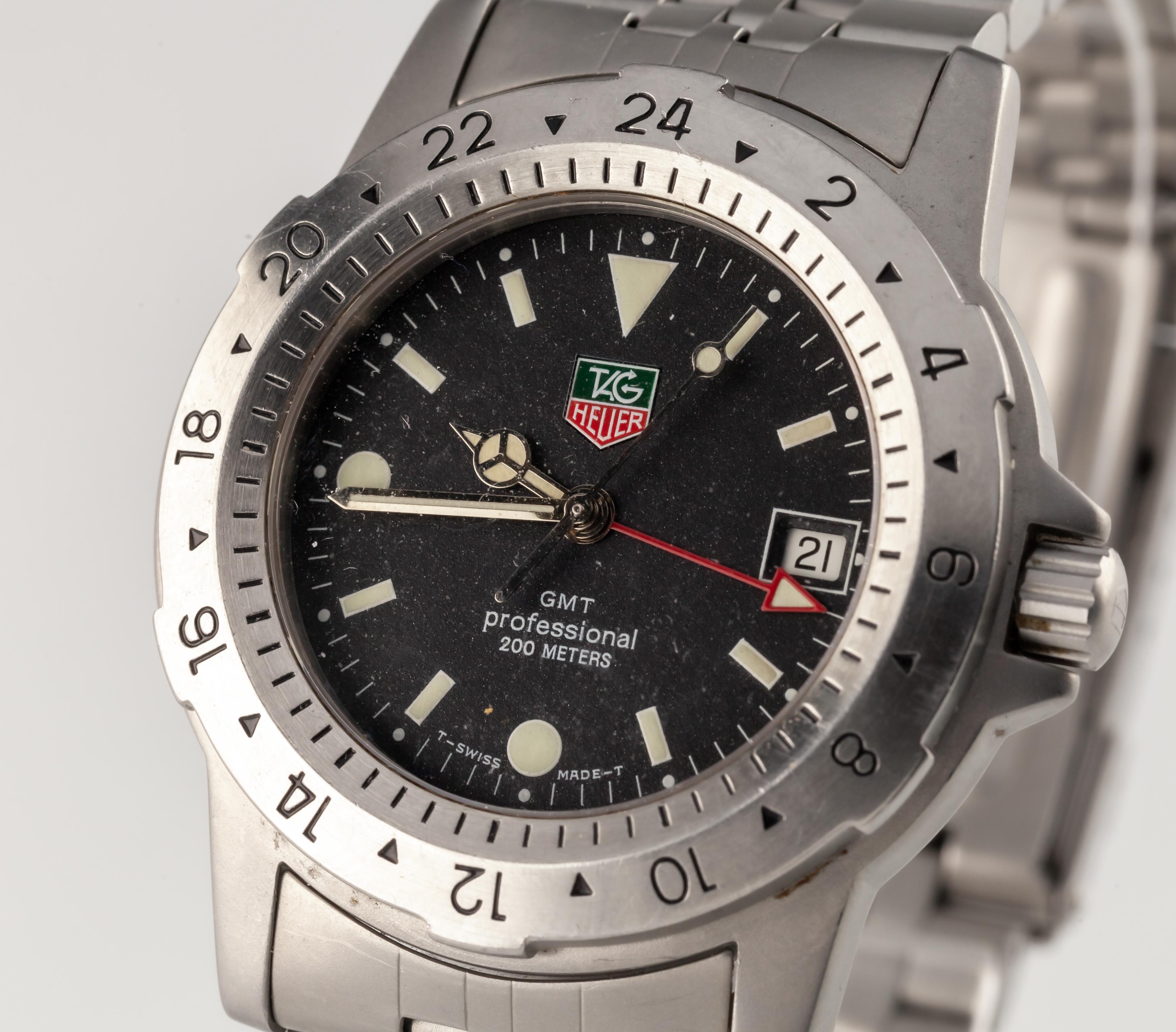 Tag Heuer Stainless Steel Quartz Men's GMT Professional Watch 159.306/1
Movement #255266
Case #159.306/1.M13597

Stainless Steel Case w/ Rotating 24 Hour Bezel
Diameter = 39 mm (43 mm w/ Crown)
Lug-to-Lug Distance = 48 mm
Lug-to-Lug Width = 21