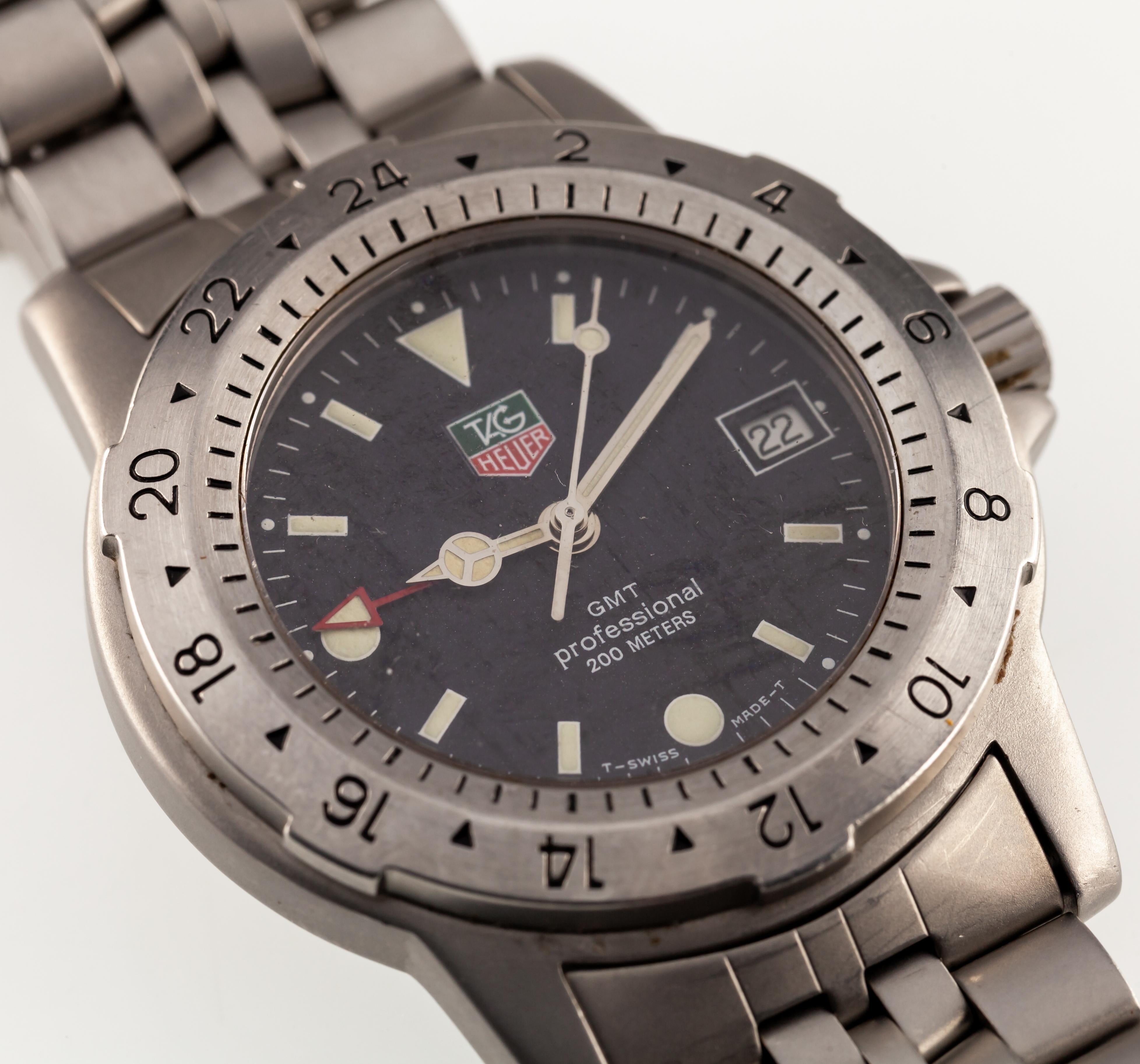 Tag Heuer Stainless Steel Quartz Men's GMT Professional Watch 159.306/1 3
