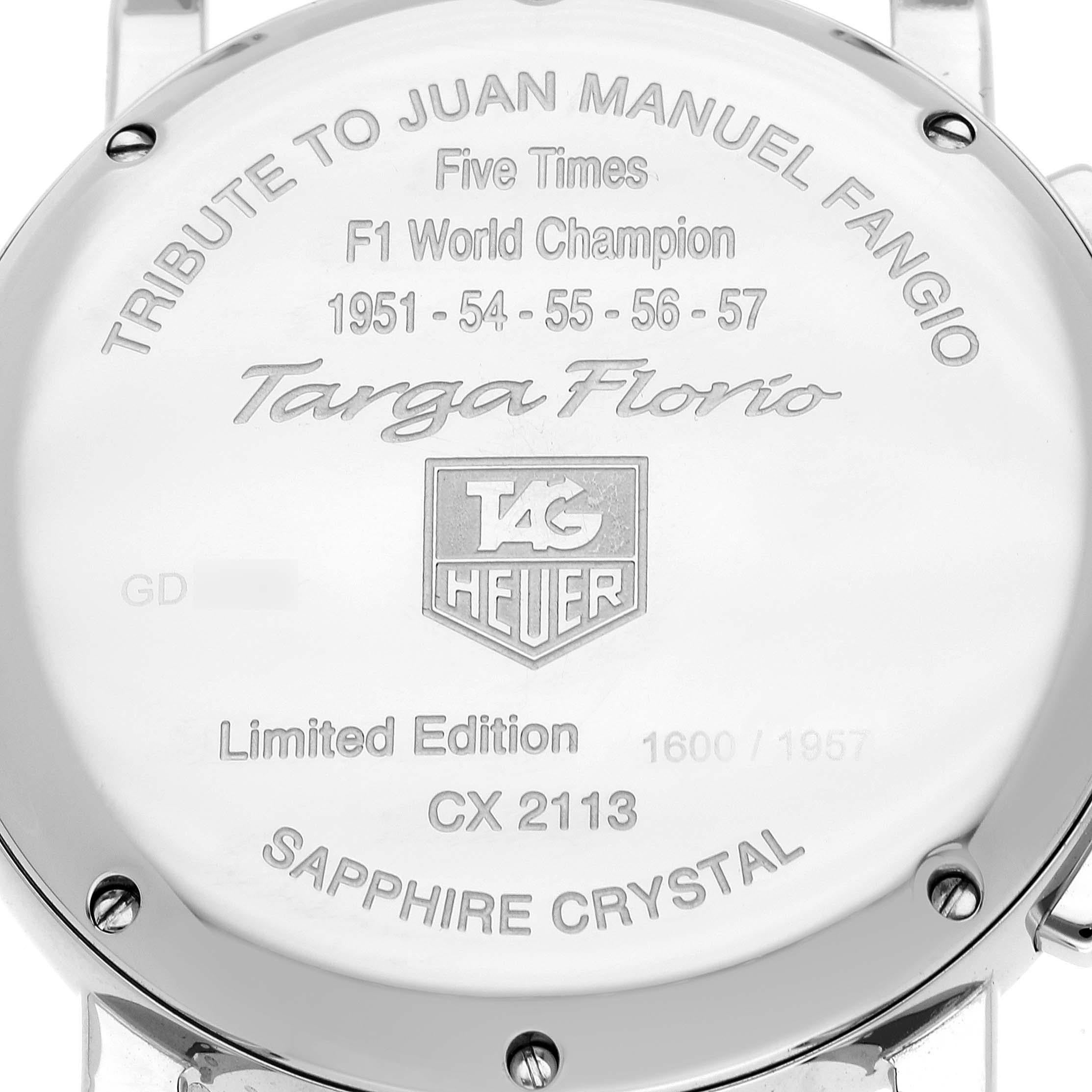 Tag Heuer Targa Florio Limited Edition Steel Mens Watch CX2113 2