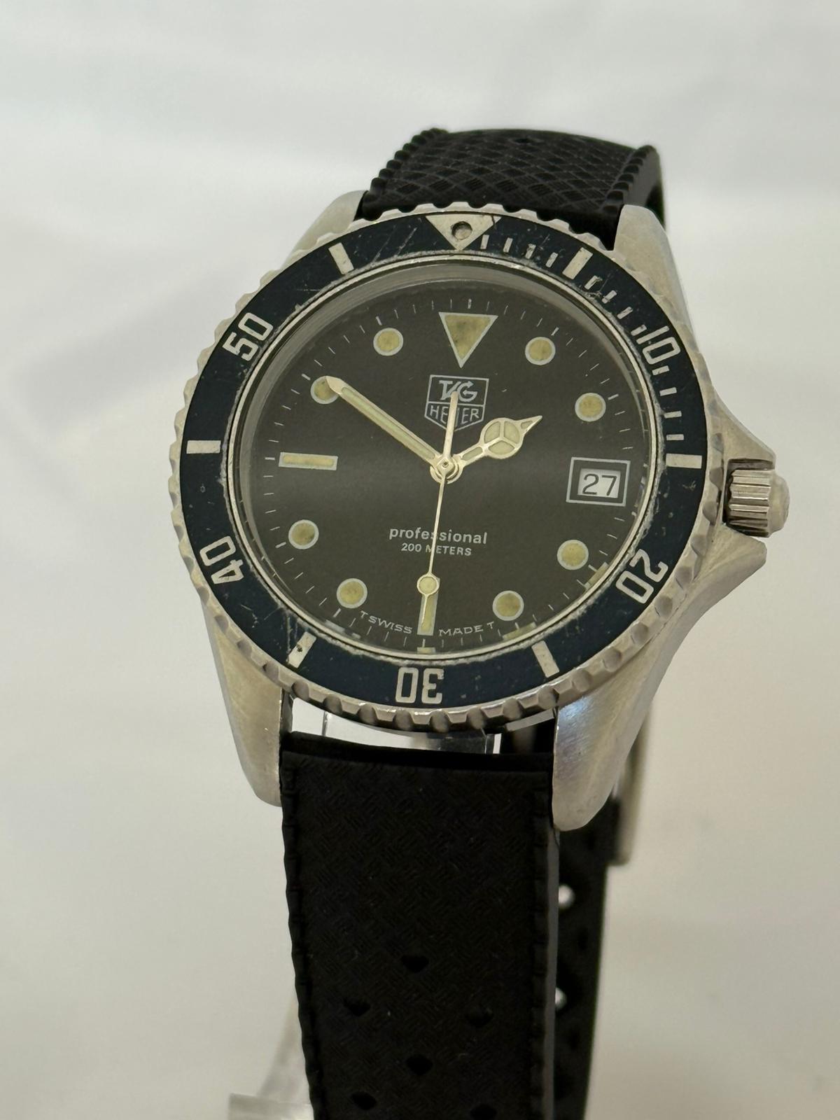 TAG Heuer Transitional Reference 980.013B/ 1000 Series. Belle patine, années 1990. Bon état - En vente à Canterbury, England