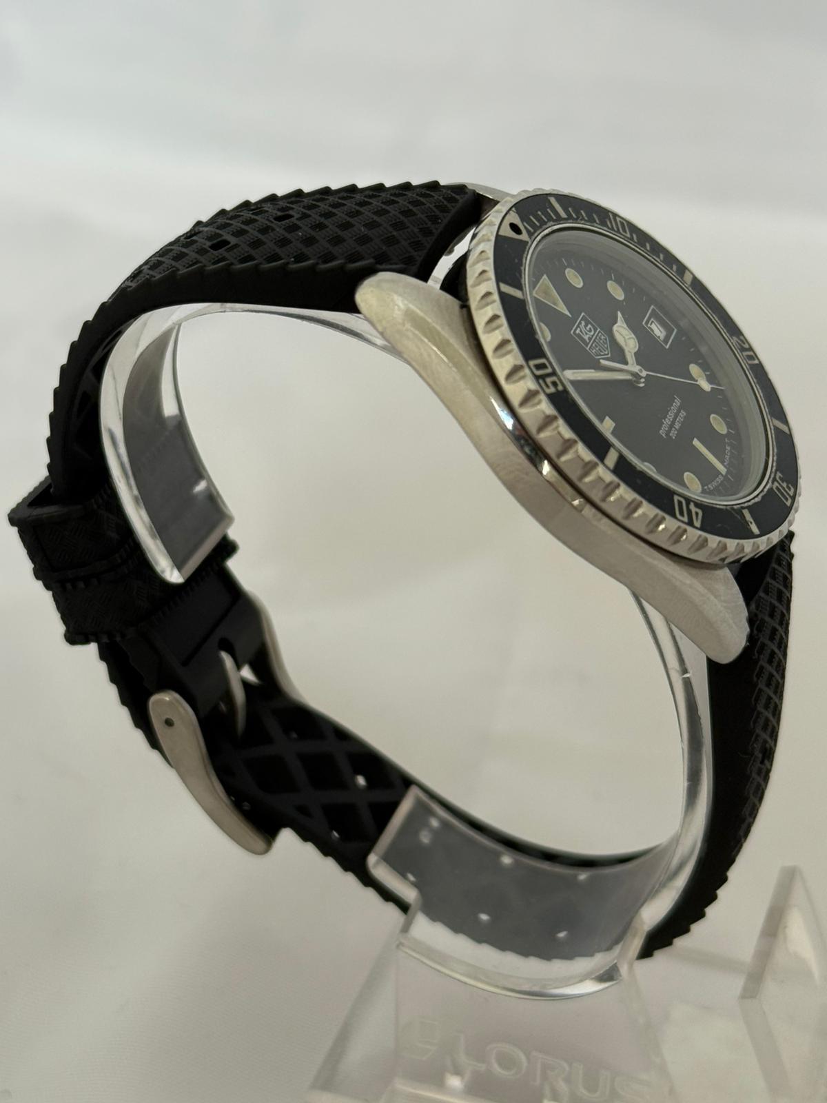 TAG Heuer Transitional Reference 980.013B/ 1000 Series. Belle patine, années 1990. Unisexe en vente