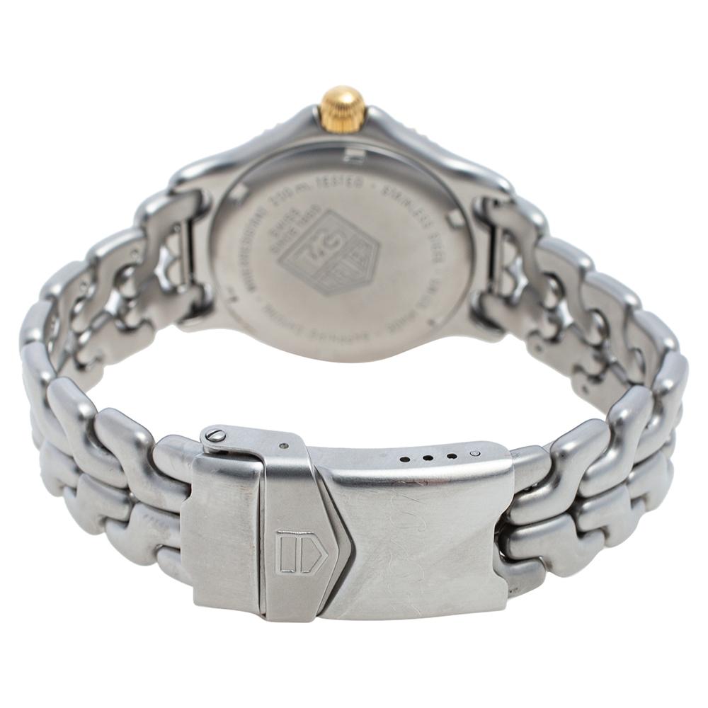 Tag Heuer Two-Tone Stainless Steel Professional Women's Wristwatch 34 mm In Good Condition In Dubai, Al Qouz 2