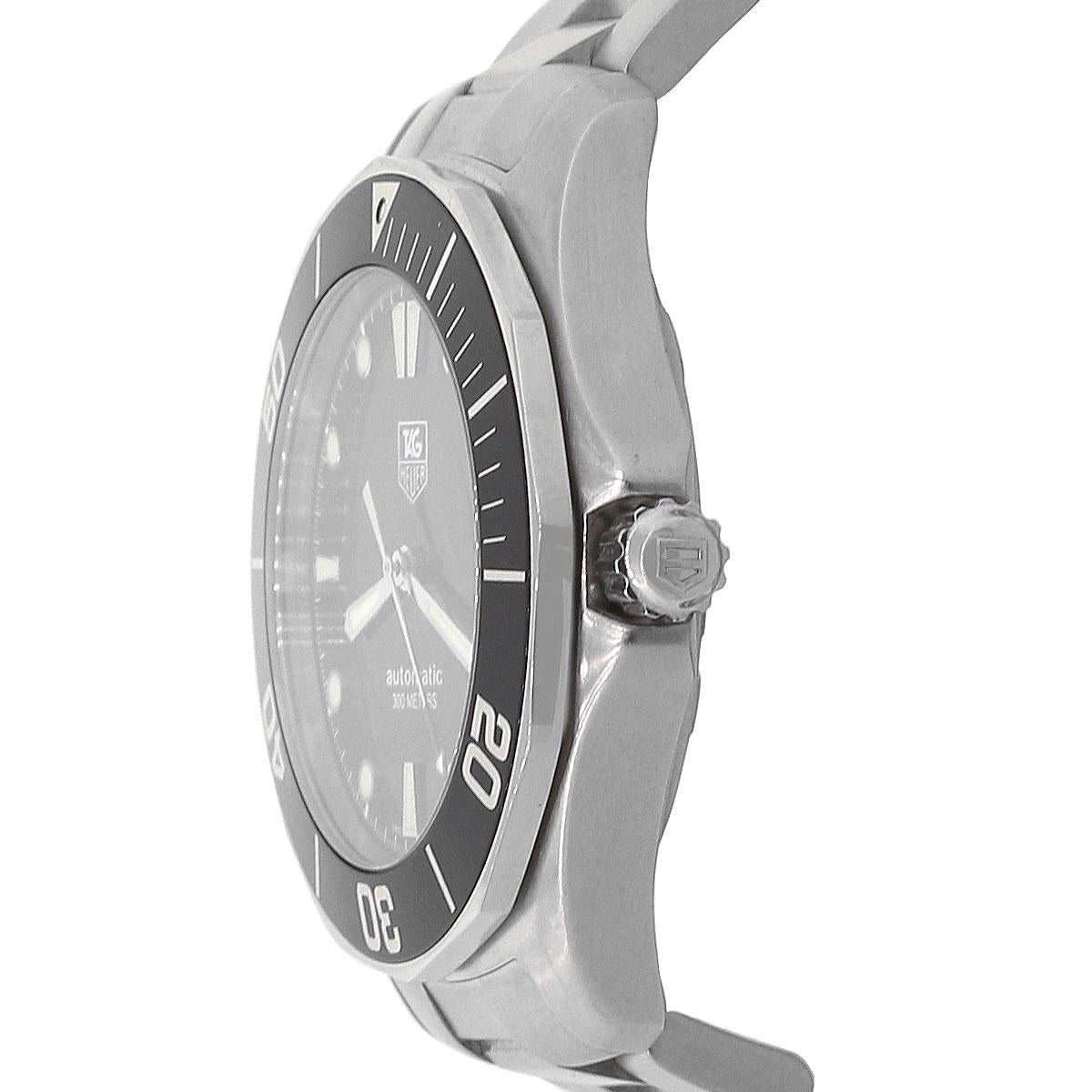 Tag Heuer Wab2010 Aquaracer Black Dial Men's Watch In Excellent Condition In Boca Raton, FL