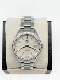TAG Heuer WAR1315 Ladies Carrera MOP Dial Diamond Bezel 32mm Box Paper 2015