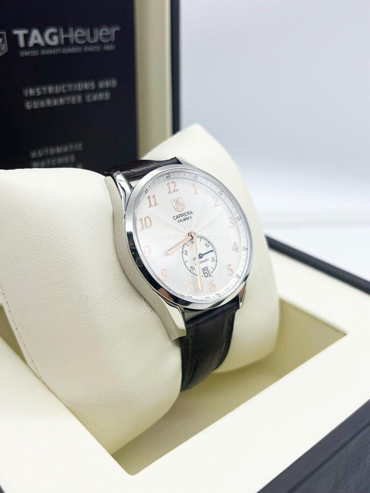 Style Number: WAS2112.FC6181 

 

Model: Carrera Heritage 

 

Case Material: Stainless Steel 

 

Band: Leather 

 

Bezel:  Stainless Steel 

 

Dial: Silver

 

Face: Sapphire Crystal 

 

Case Size: 39mm

 

Includes: 

-Tag Box &