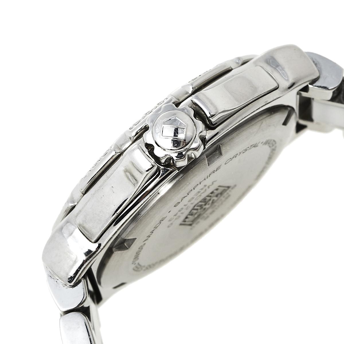 Tag Heuer White Stainless Steel & Ceramic Diamonds Formula Women's Wristwatch 37 1