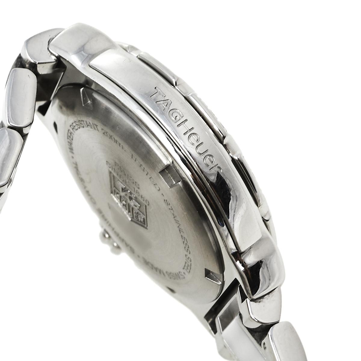 Tag Heuer White Stainless Steel & Ceramic Diamonds Formula Women's Wristwatch 37 2