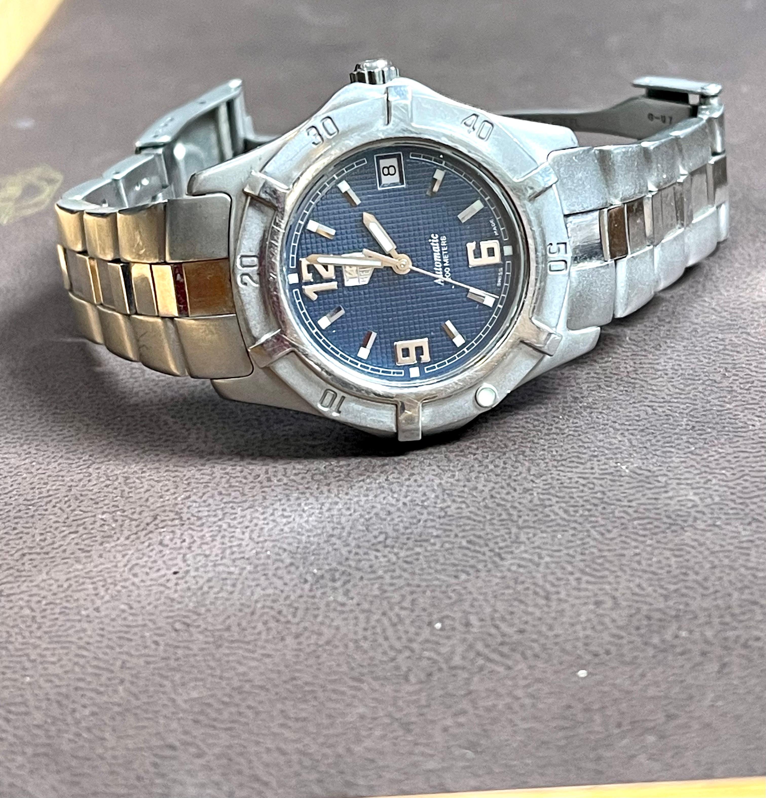 TAG Heuer WN2112 Automatic Stainless Steel Watch Professional 200M with Date&Box 5