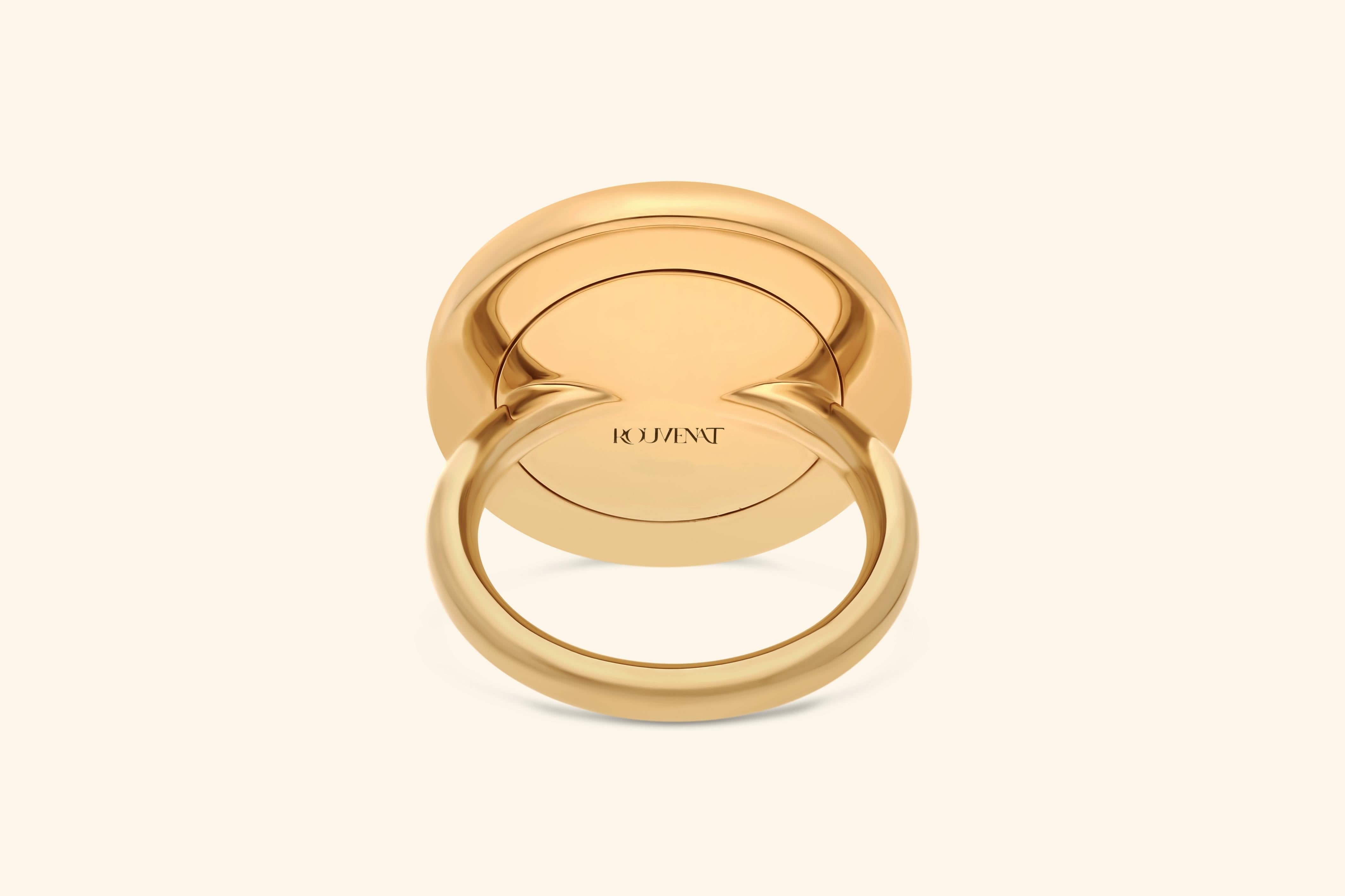 For Sale:  Tag Ring, Yellow Gold, Ruby 3