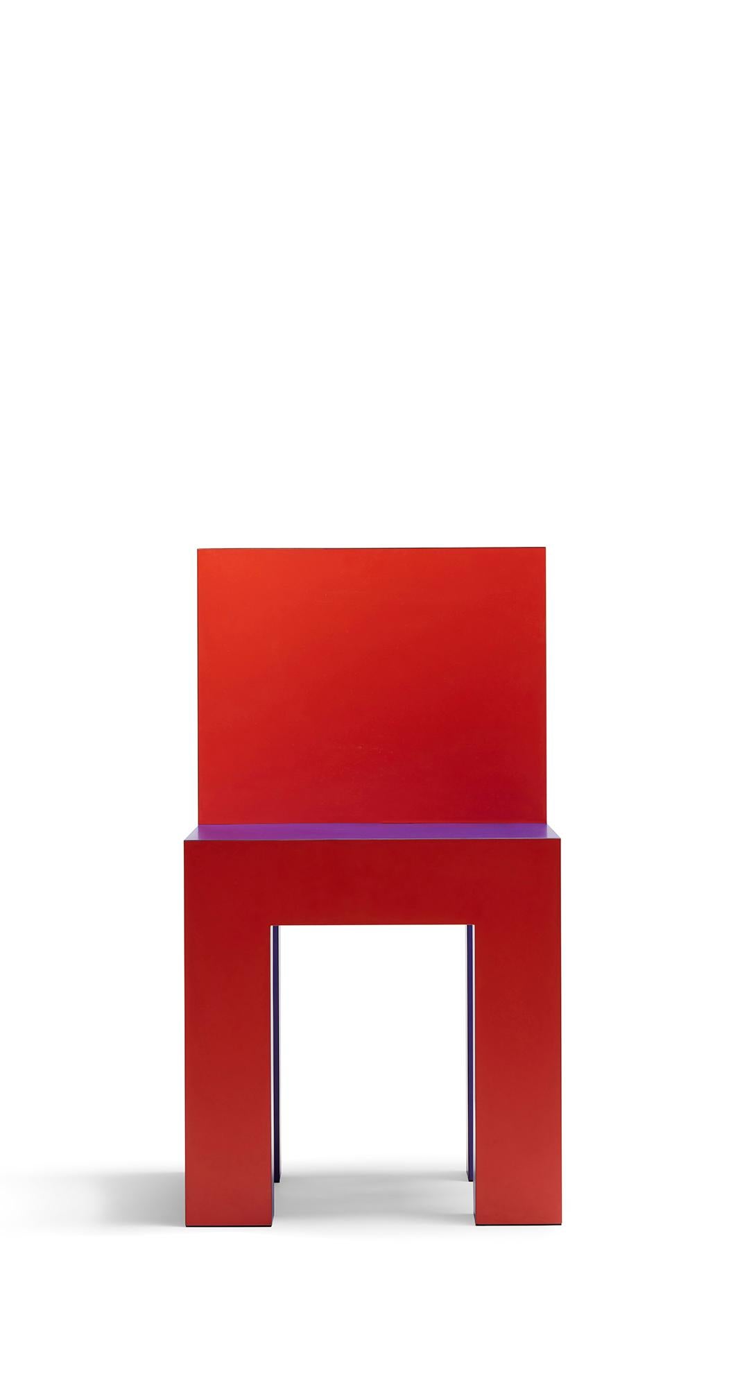 red violet chair