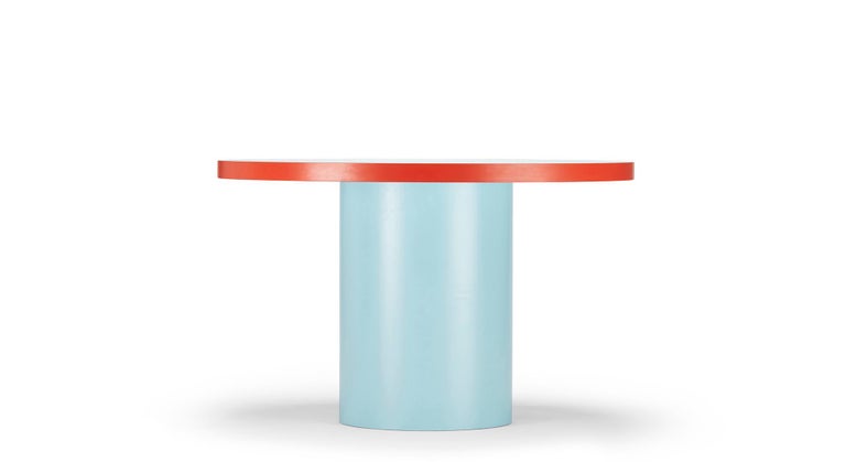 TAGADA´ Round Table by Stamuli, Blue, Light Blue, Red For Sale at 1stDibs