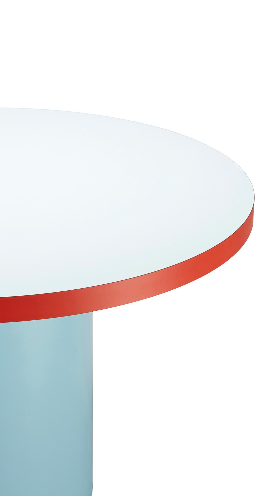 TAGADA´ Round Table by Stamuli, Blue, Light Blue, Red In New Condition For Sale In Stockholm, SE