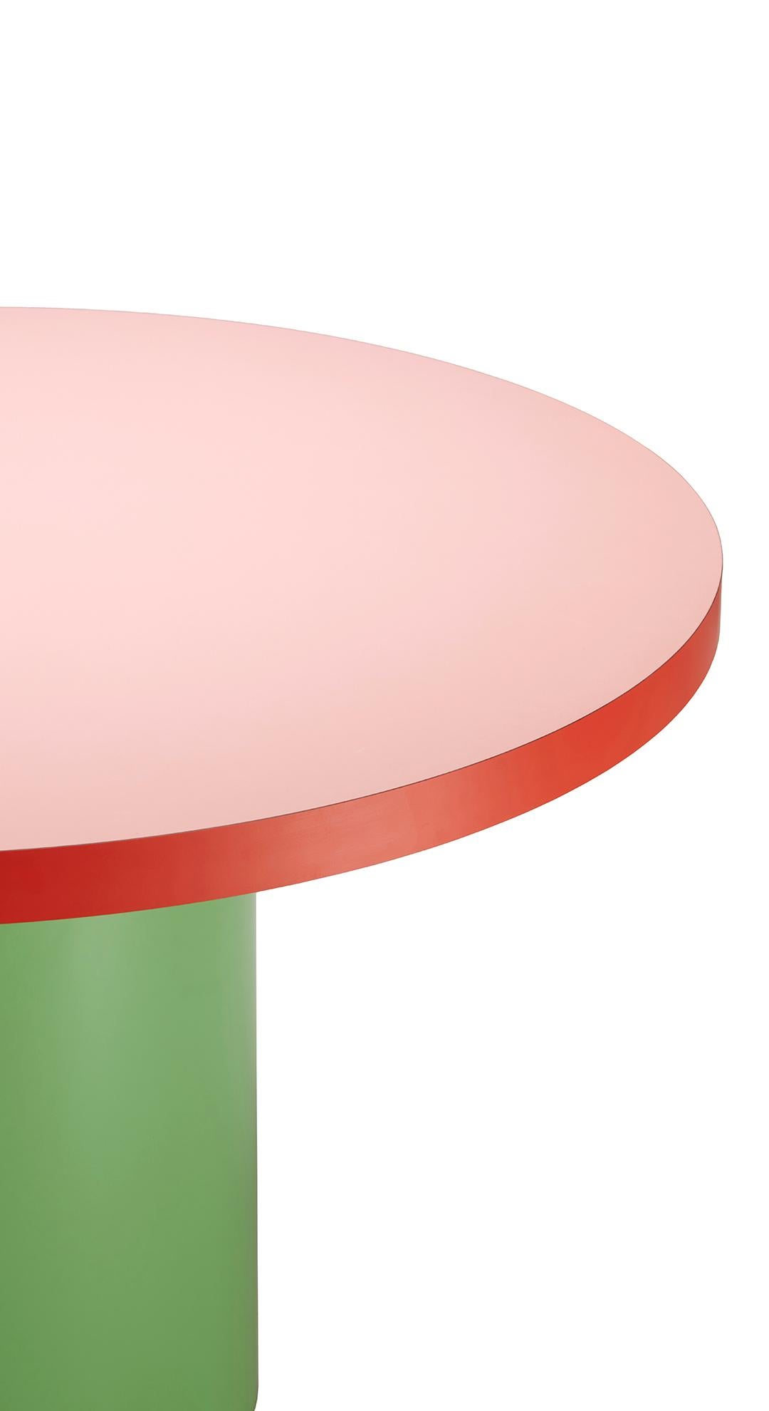 TAGADA´ Round Table by Stamuli, Green, Pink, Red In New Condition For Sale In Stockholm, SE