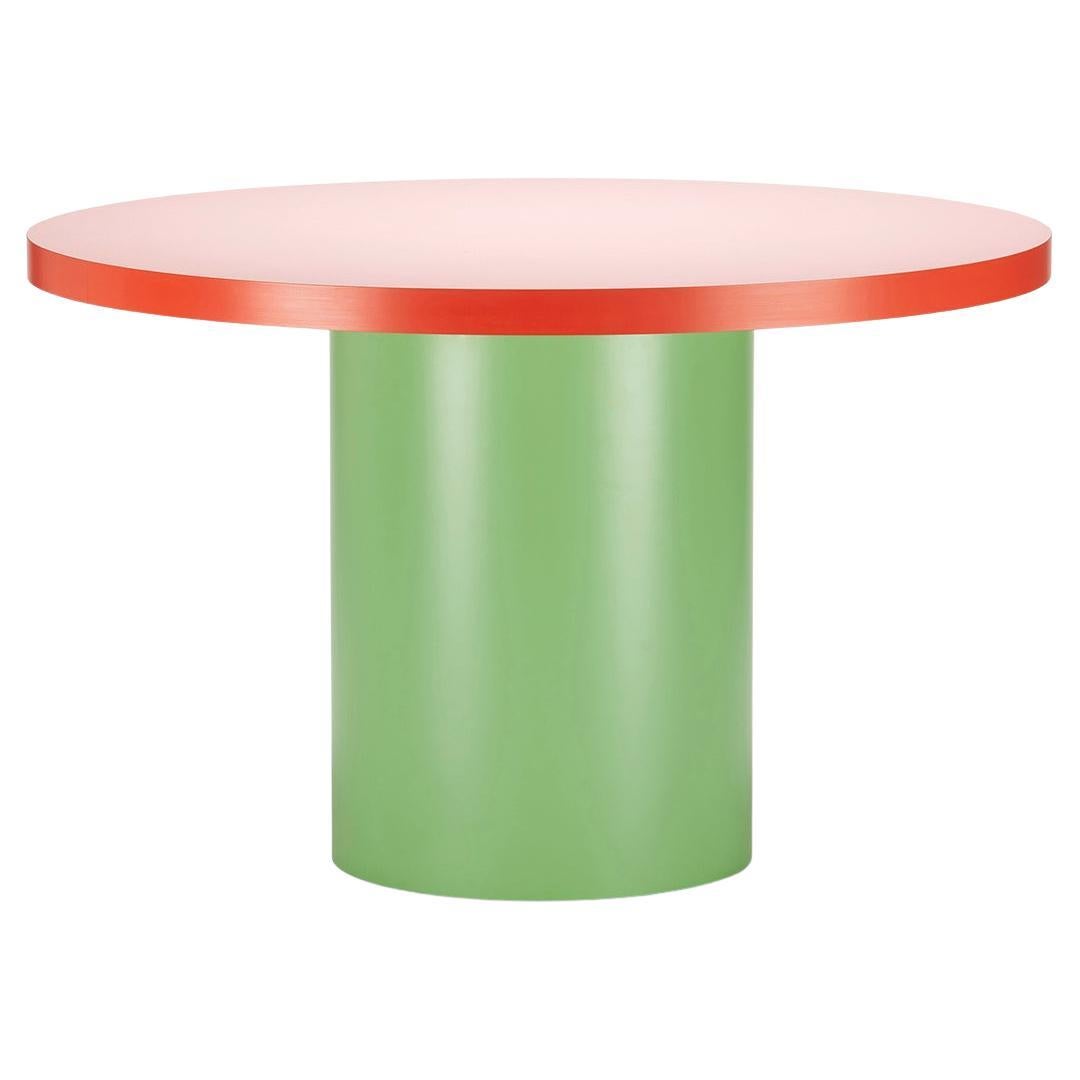 Table ronde TAGADA par Stamuli, vert, rose, rouge