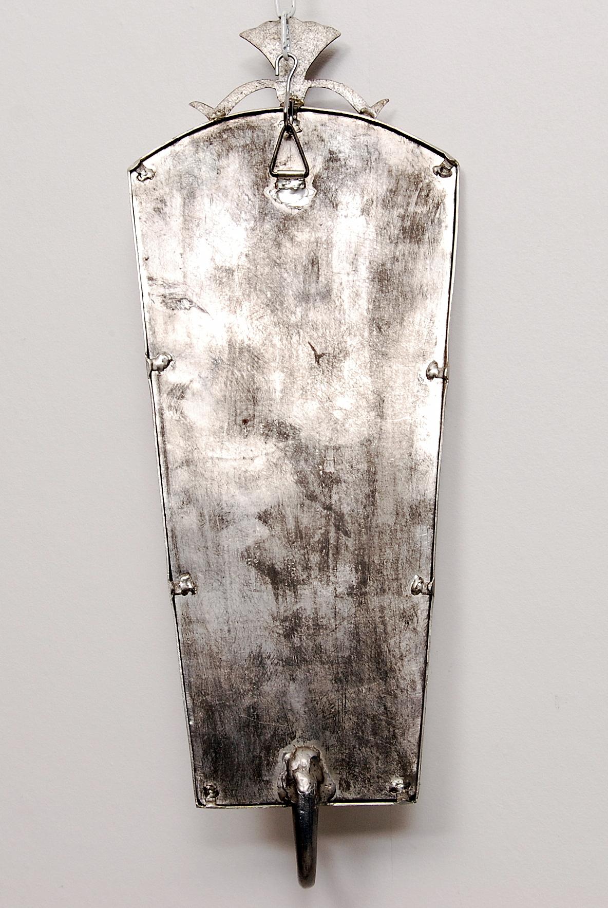 Tage Fougstedt Pewter Mirror and Sconces, Swedish Grace, 1920s 10