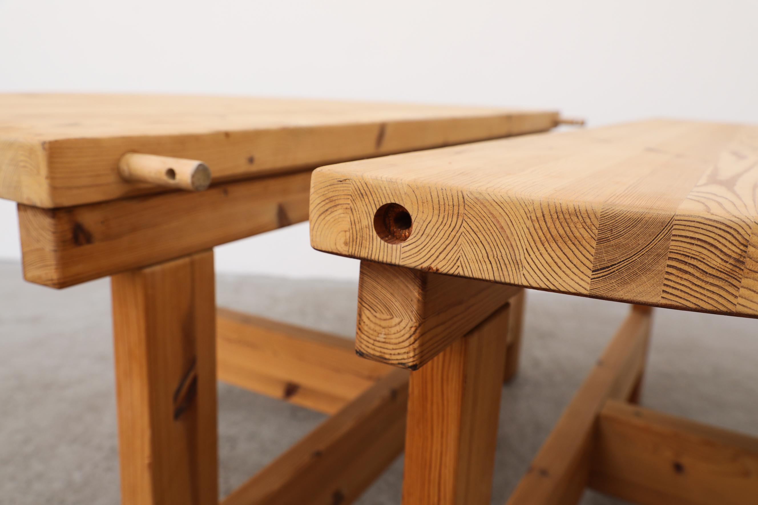 Tage Poulsen for GM Möbler Round Pine Dining Table with Extension 6