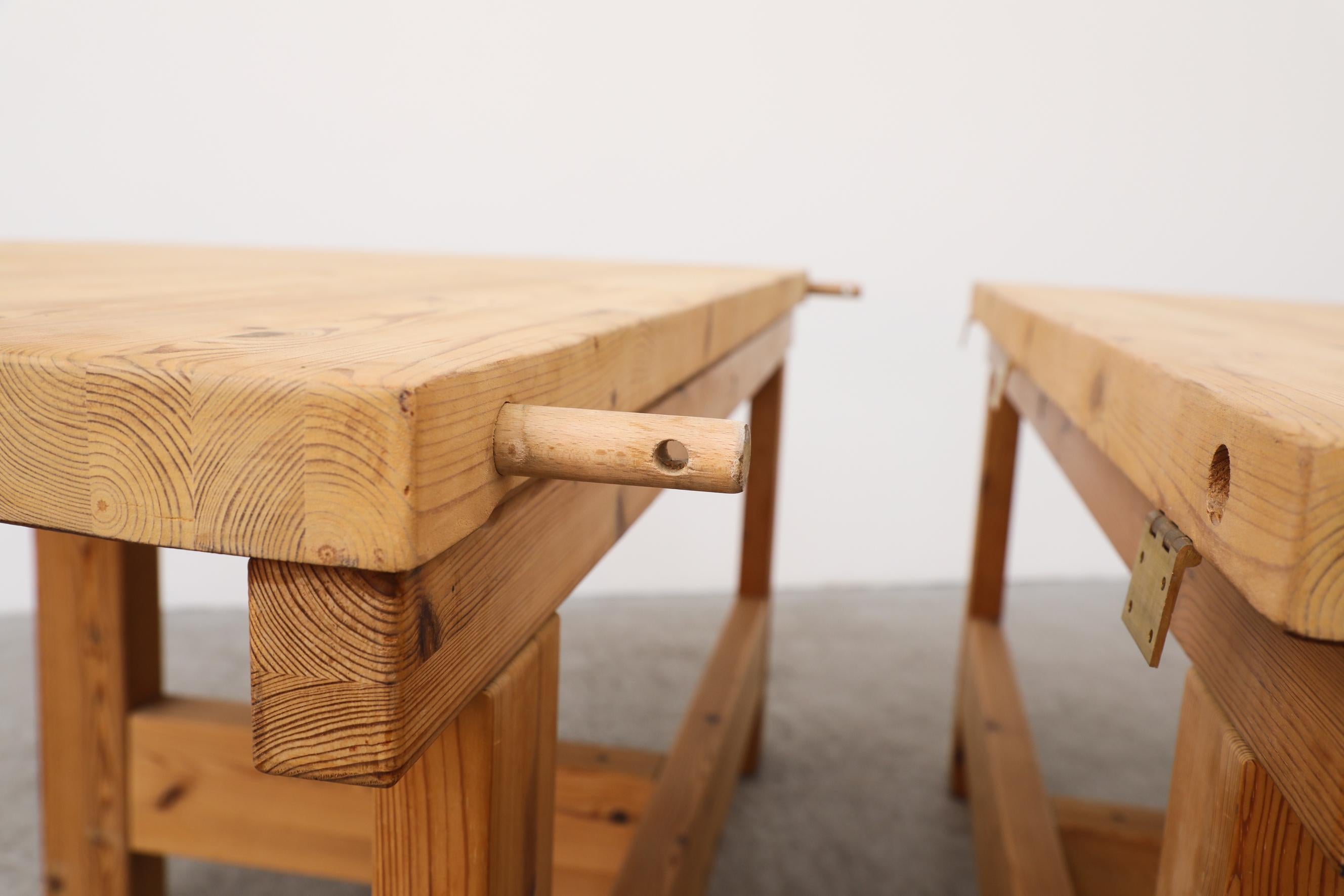 Tage Poulsen for GM Möbler Round Pine Dining Table with Extension 7