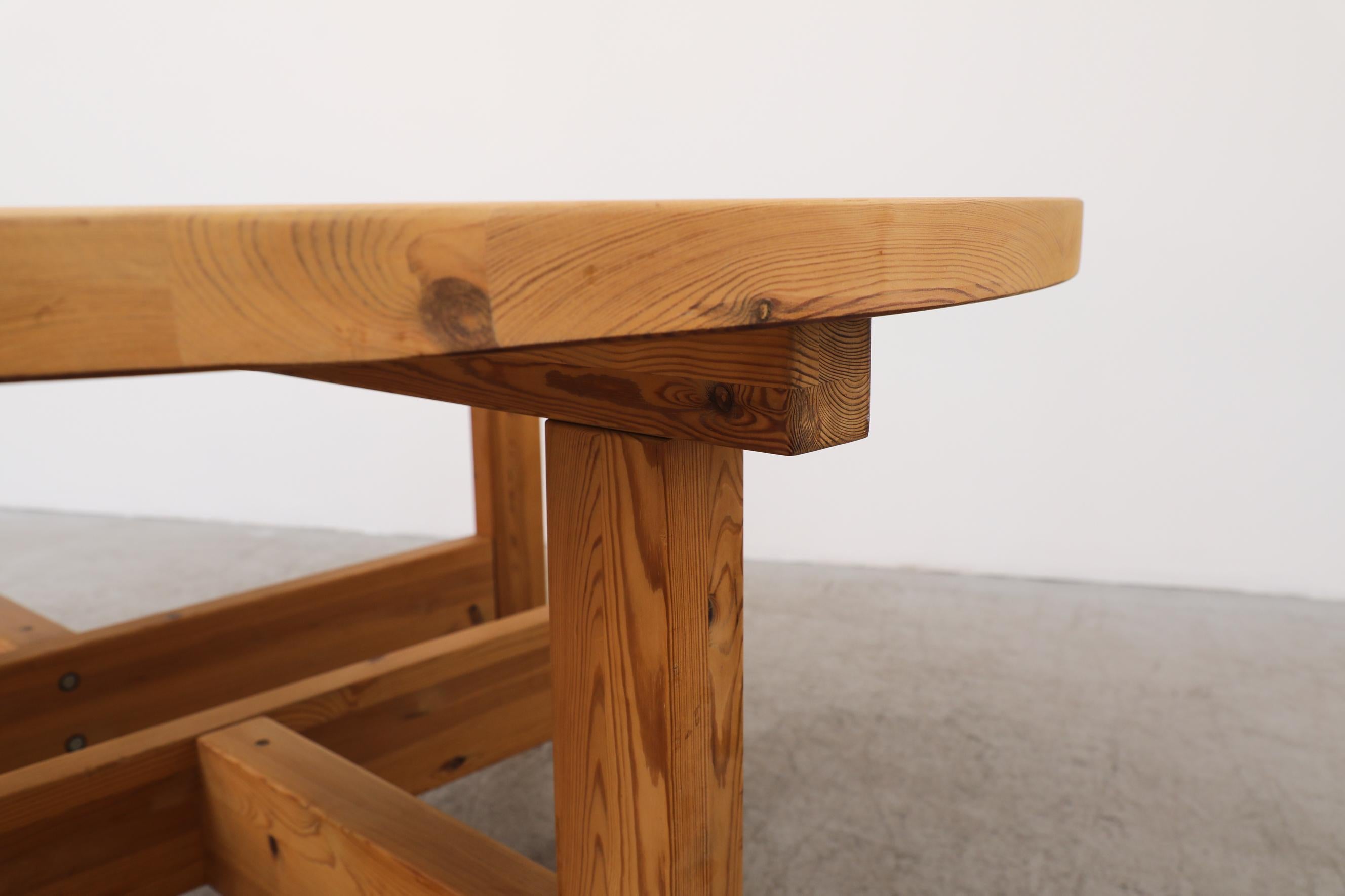 Tage Poulsen for GM Möbler Round Pine Dining Table with Extension 9