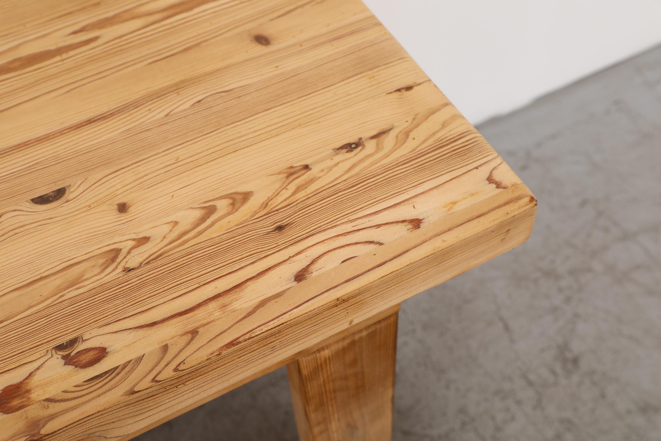Tage Poulsen for GM Möbler Round Pine Dining Table with Extension 14