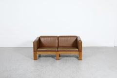 Tage Poulsen TP633 Oak and Leather Two-Seater Sofas for CI Designs